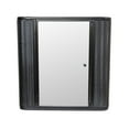 thumbnail image 6 of Bathroom Storage Cabinet Wall-Mounted Bathroom Cabinet with Mirror, Metal Framed Mirrored Door Medicine Cabinet, 2 Inner Shelves for Storage, Modern Farmhouse Style, Over Toilet or Vanity Organizer,O, 6 of 13