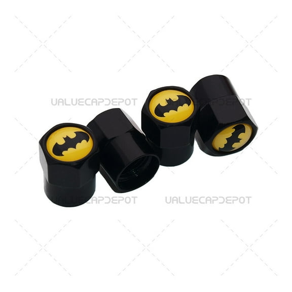 Hex Batman Logo Emblem Car SUV Wheels Tire Air Valve Caps Stem Dust Cover Sport