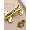 thumbnail image 2 of Door Reinforcement Lock, 1 Pack, Inward Swinging Inside Doors Flip Lock Home Reinforcement Lock for Swing-in Doors, Front Door, Hotel Door, Thicken Solid Aluminium Alloy, 2 of 6