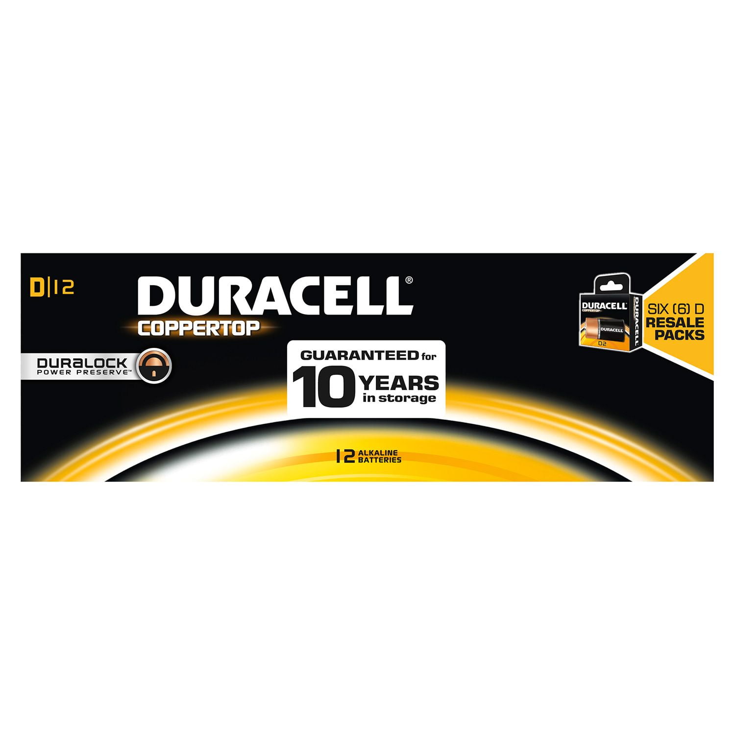 Duracell Coppertop Alkaline Batteries D 12 Pack