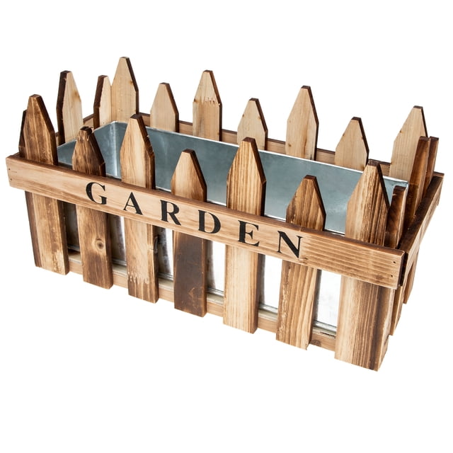 Pot de Plante en Bois pour Balcon à la Maison, Contenant de Fleurs, Pot de Fleurs Créatif pour Clôture