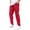 Red-A4, variant on Cargo Workout Pants for Men Water Resistant Elastic Waist Cargo Pants Ripstop Breathable Military Hiking Pants with Multi Pockets Quick Dry Carpenter Pant,Red M
