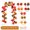 C, variant on LiUMX Thanksgiving Maple Leaf Fireplace Arch Wreath, Artificial Woven Maple Branch Garland with Orange Red Golden Brown Leaves, Flexible Rattan for Indoor Outdoor Decor