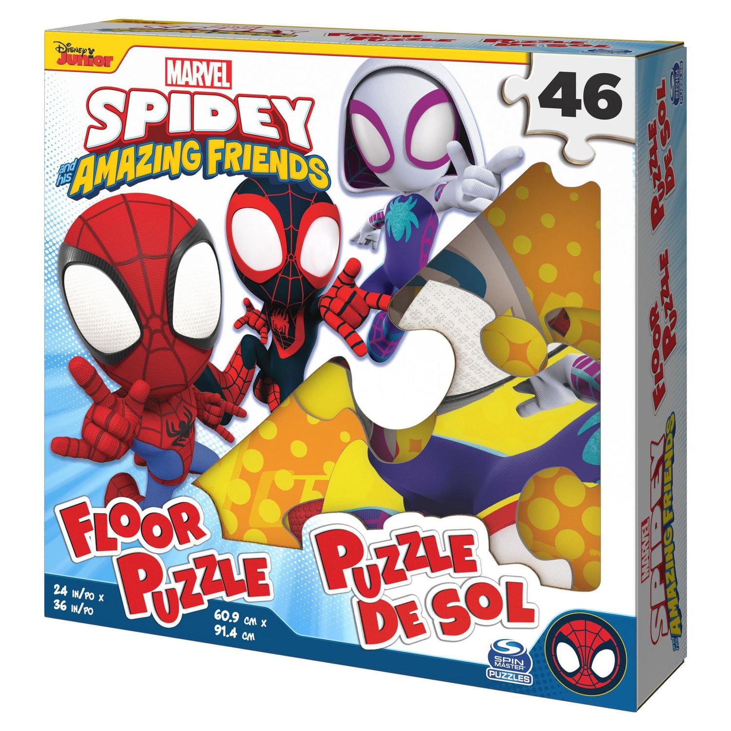 Spidey and His Amazing Friends, Puzzle de sol de 47 pièces