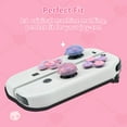 thumbnail image 2 of GeekShare Cross D-Pad Button Caps Thumb Grips ABXY Sticker for Nintendo Switch/OLED Pink Purple Skull, 2 of 7
