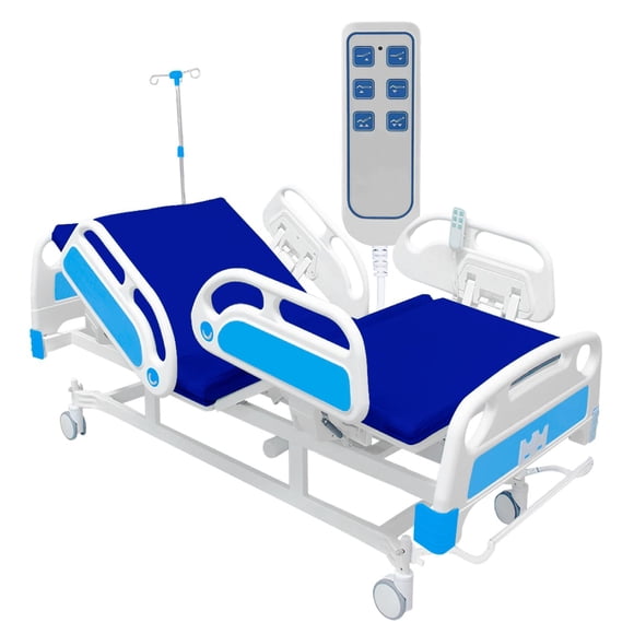 Cama Hospitalaria Electrica Porta Suero Colchon 3 posiciones
