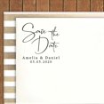 thumbnail image 2 of Printtoo Personalized&nbsp;Round Black Self Inking Save The Date Stamp Custom Wedding Heavy Duty Rubber Stamper-45 mm, 2 of 6
