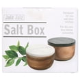 thumbnail image 2 of jalz jalz Large Acacia Wood Salt Box with Marble Lid, 2 of 5