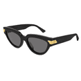 thumbnail image 5 of Bottega Veneta BV1035S-001 Black Cat-Eye Sunglasses  Gold for womens, 5 of 5