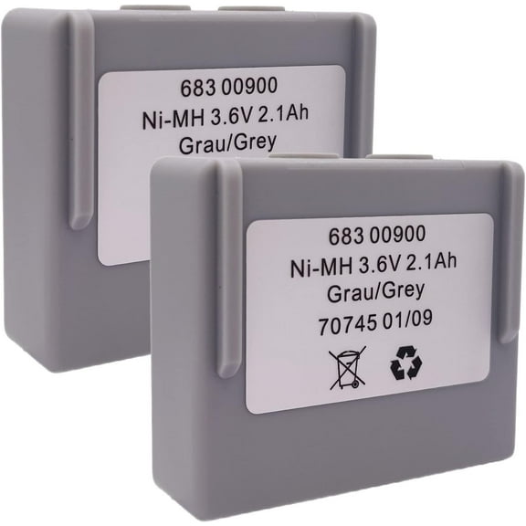 (Pack of 2) 3.6V 2100mAh 68300900 Battery 683 00900 for HETRONIC Remote Control