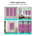 thumbnail image 6 of Window Privacy Film Purple Ombre Scale Stained Glass Window Film Decorative Sun Block Window Cover Abstract Art Ocean Coastal Window Clings Static Adhesive Sticker for Bathroom 17.7"x78.7", 6 of 7