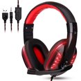 thumbnail image 1 of Auriculares para juegos con micrófono para PS4, PS5, PC, Xbox One, Auriculares para colocar sobre la oreja con cancelación de ruido y sonido envolvente con almohadillas para los oídos seitruly SH1105-76, 1 of 2