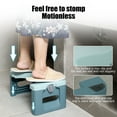 thumbnail image 5 of Foldable Toilet Stool, 7inches Healthy Bathroom Squatting Posture Poop Stool with Anti-Slip Feet, A Good Helper to Effective Relief of Constipation, Easy to Storage Toilet Squat Stool., 5 of 6