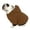 Brown, variant on English Bulldog BIGGER THAN BEEFY Hoodie Sweatshirt - Fits 56 - 80 LB Dog - +20 Patterns to Choose From!