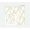 thumbnail image 4 of NextWall Metallic Gold Quartz Geo Peel and Stick Wallpaper, 4 of 9
