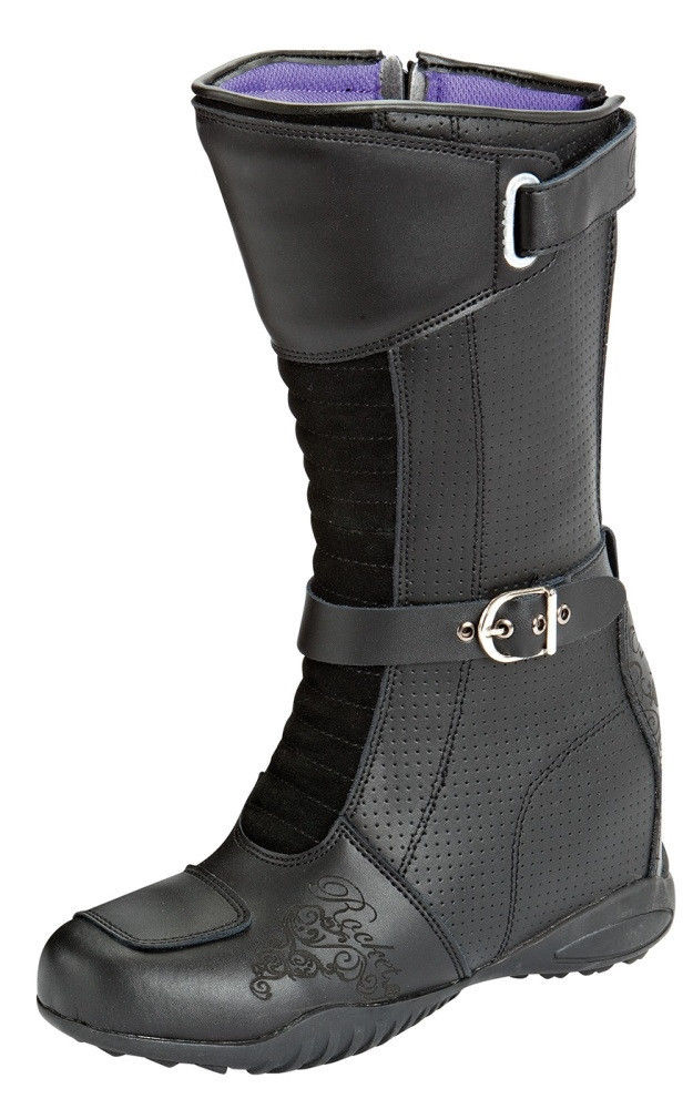 ladies leather motorcycle boots