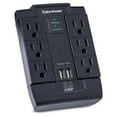 thumbnail image 3 of CyberPower P600WSURC1 Home Office Surge-Protector Swivel Wall Tap with 2 USB Ports, 3 of 8