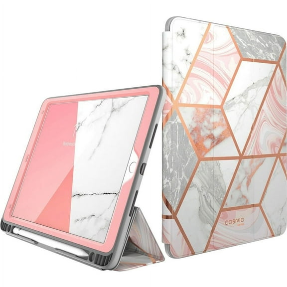 i-Blason Cosmo Carrying Case (Tri-fold) for 10.2" Apple iPad (7th Generation) Tablet, Pink