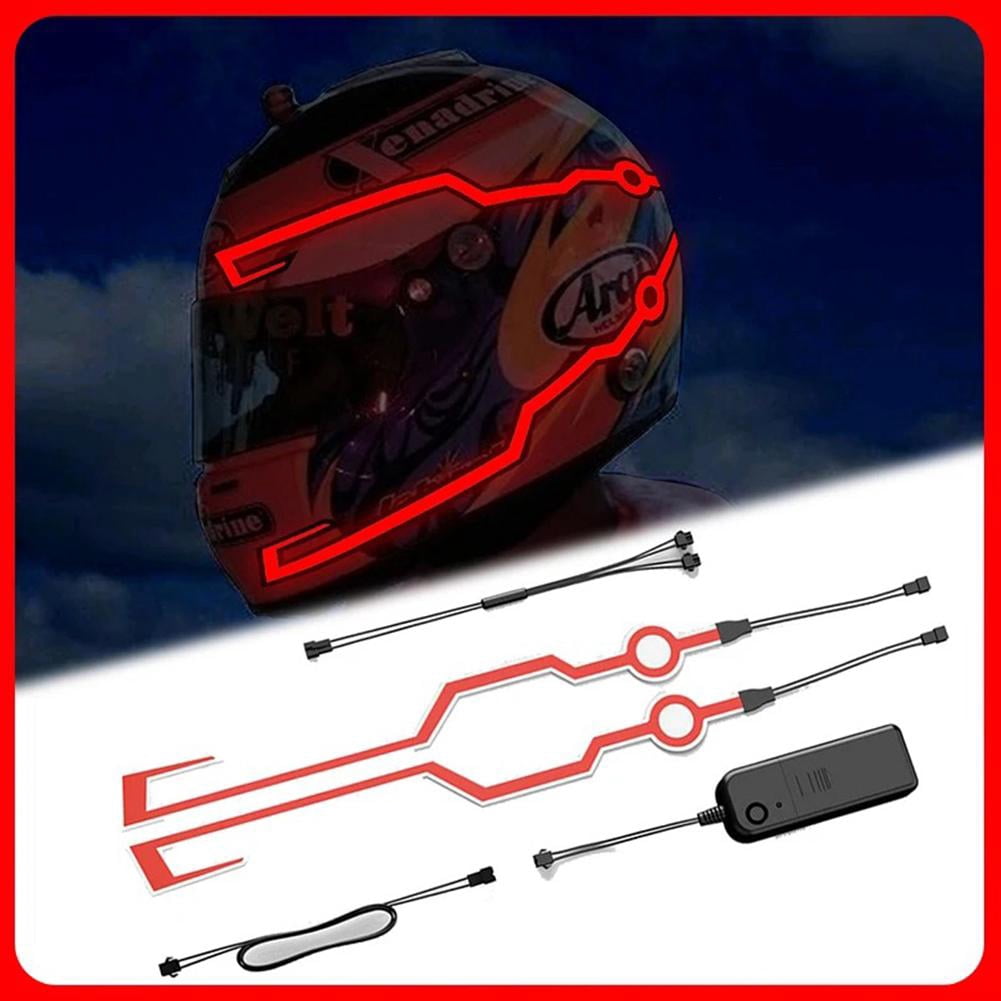 Casque De Moto New Motorcycle Helmet Light In EL Light Mode