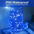 thumbnail image 2 of czcpp-Blue LED Fairy Lights - 8 Pack, Battery Operated Mini String Lights, 7FT 20LED Silver Wire Fairy Lights Mini Firefly Starry String Lights Waterproof Twinkle Lights for Wedding Christmas Decor, 2 of 4