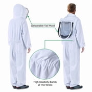 Bee Suits for Men Women,Bee Keeper Suite with Beekeeping Gloves,Beekeeping Suit with Veil Hood,Fully Body Sturdy Beekeeper Suite,Suitable for Professional Beekeepers and Beginners(X-Large)