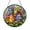 Acrylic 3.5 Inch, variant on Colorful Easter Eggs Stained Glass Suncatcher Window Decor, Floral Spring Egg Art Glass Window Hanging Ornament with Ribbon and Flowers, Garden Inspired Decorative Glass Panel for Home Gift
