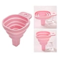 thumbnail image 3 of Juego de 2 embudos plegables flexibles, duraderos y fáciles de usar para dispensar líquidos, suministros para el hogar y la cocina, boca ancha, 3 of 5