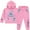 Hot Pink, variant on Disney Girls Lilo & Stitch Clothing Set - Stitch Sweatshirt Hoodie and Jogger - 2-Piece Outfit Set - Sizes 4-16
