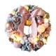 thumbnail image 3 of Corona navideña artificial de 30 cm, decoración navideña, guirnalda decorativa. Rosa, 3 of 9