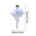 thumbnail image 3 of Halloween Hanging Light up Ghost with Spooky Purple LED Light, 31.5" White Ghosts, Halloween Hanging Decoration for Front Yard Patio Lawn Garden Party Decor Indoor Outdoor (2PC), 3 of 7