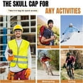 thumbnail image 2 of Skull Cap, Helmet Liner Sweat Functional Beanie Cycling Lightweight Skull Caps for Men Women(Gray), 2 of 7