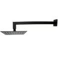 thumbnail image 2 of Regadera Cuadrada de 20cm Negro Mate con Brazo Cuadrado y Manerales M08N, 2 of 5