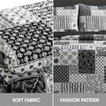 thumbnail image 6 of Lanco All Season Floral Printing 3 Piece Quilt Set , King Size Black White Quilt With Pillow Sham , Bedspreads & Coverlets, 6 of 7