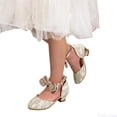 thumbnail image 2 of Fozruso Girls Pumps Shoes,Sizes 12.5 Little Kid,Girls Summer Dress Shoes With Adjustable Bow Straps Lightweight Party Shoes, 2 of 7