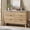 Wood, variant on Senfot Fluted 6 Drawer Dresser for Bedroom, 47.2" Wide Design, Elegant Wooden Chest of Drawers with Gold Handles, Perfect for Living Room and Bedroom, Walnut
