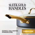 thumbnail image 5 of Farberware Forged Induction Ceramic Nonstick Saute Pan with Lid, 3 Quart, Black, 5 of 8