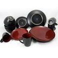 thumbnail image 6 of Gibson USA Soho Lounge Square 16 Pc. Dinnerware Set, Red, 6 of 6