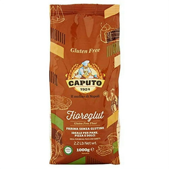 Antimo Caputo Gluten Free Pizza Flour 2.2lb - All Natural Multi Purpose Flour & Starch Blend for Baking Pizza, Bread, & Pasta