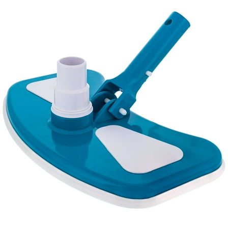 U.S. Pool Supply 11" Weighted Butterfly Pool Vacuum Head, 1-1/4" or 1-1/2" Swivel Hose Connection - Cleans Floor Debris - Safe for Vinyl Lined Pools