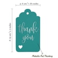 thumbnail image 5 of Inkdotpot Real Silver Foil ThankYou Bridal Shower-Baby Shower-Retirement-Wedding-Birthday Tags Favor Hang Paper Tags 50 Pack, 5 of 6