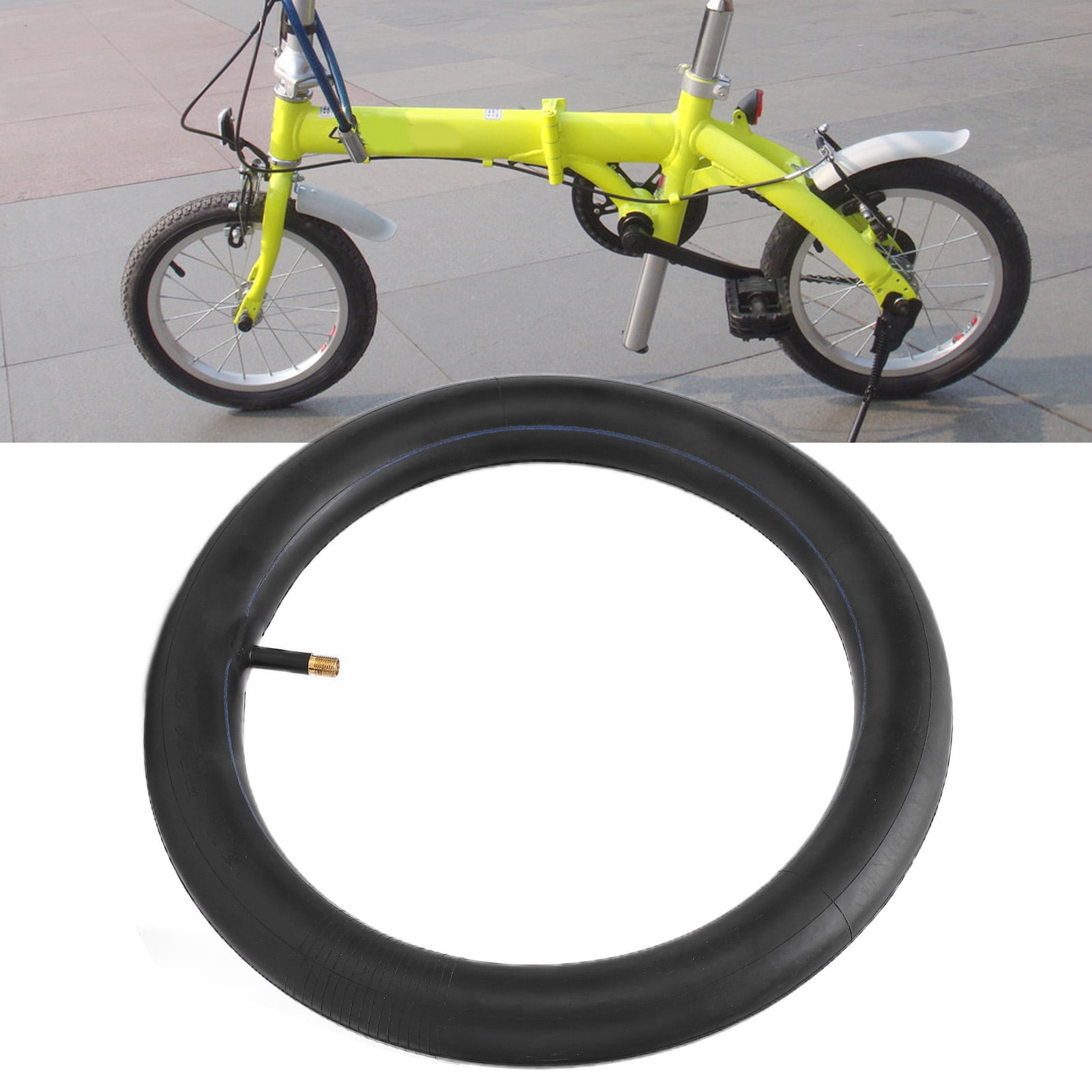 Fdit Chambres a Air de Velo Chambre a Air de Velo 12x1.75 1.95 Pneus de Tube de Velo Epaississant en Caoutchouc Chambre a Air de Velo pour les Velos
