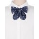 thumbnail image 4 of INSPIRE CHIC Corbatas preatadas con lunares para mujeres, tirantes ajustables para uniforme, casual, azul marino, 4 of 5