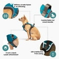 thumbnail image 5 of Embark Adventure Dog Harness, No-Pull Reflective Trim Dog Harness for Small, Medium & Large Dogs - Military Grade Nylon, 2 Leash Clips & Gel Lined Handle. Soft & Padded Puppy Dog Vest for Any Breed, 5 of 9