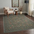 thumbnail image 5 of GENIMO 2'x7' Runner Rug, Machine Washable Non Slip Low Pile Hallway Runner Rug for Kitchen Laundry Room, Art Style, Dusty Teal, 5 of 7