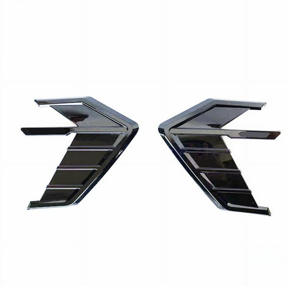 Zyutaosan Universal 3D Glossy Black Car Side Wing Air Flow Fender Grill Intake Vent Trim Sticker