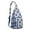 Blue-1, variant on Boho Starfish Sling Backpack – Tropical Ocean-Inspired Hiking Daypack with Watercolor Starfish and Seashells Design, Lightweight Waterproof Travel Bag for Beach, Camping, and Outdoor Use