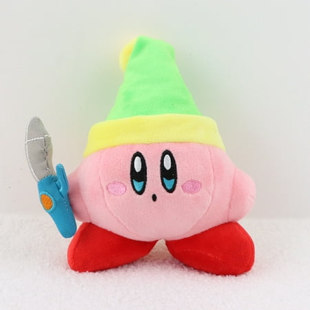 FASLMH Elfilin Kirby Super Star Plush Toy Sword Kirby Adventure All Star Collection Stuffed Animals Doll for Kids Gifts 7"