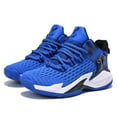 thumbnail image 3 of Boys' basketball shoes sports running shoes children's non-slip sports shoes Dark Blue, 3 of 5