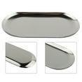 thumbnail image 2 of Stainless Steel Oval Plate Creative Restaurant Dessert Plate Towel Tray, 2 of 9