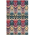 thumbnail image 2 of SAFAVIEH Ikat Jane Paisley Wool Area Rug, Beige/Blue, 4' x 6', 2 of 7